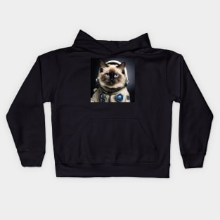 Astronaut Cat in Space - Balinese Kids Hoodie